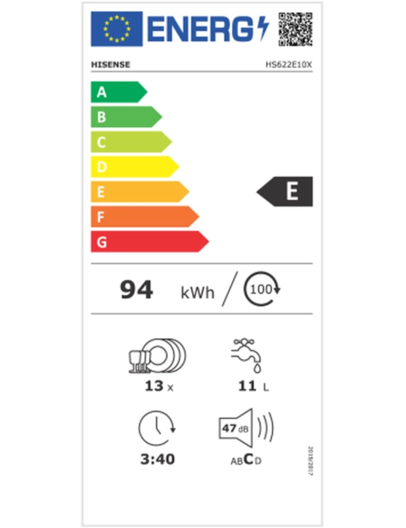 imagem de Lava-louça Hisense HS622E10X 60 cm Cinzento2