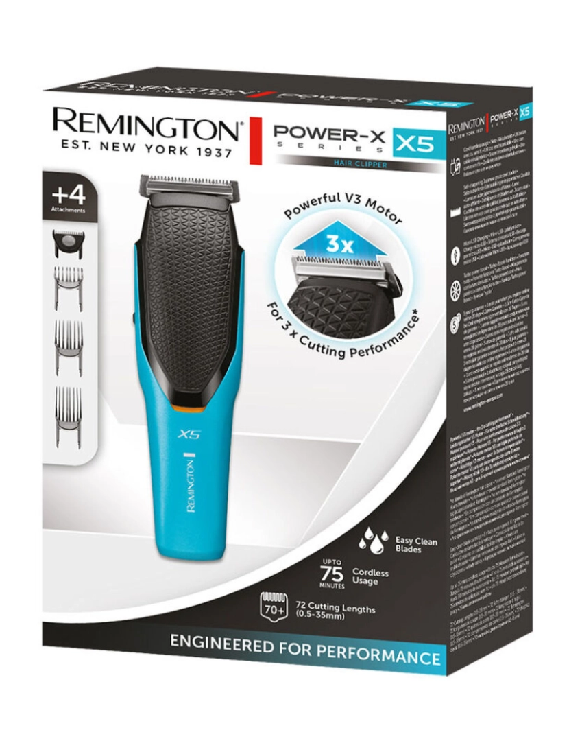 imagem de Aparador de Cabelo-Máquina de Barbear Remington Power X Series X5 (4 Unidades)2