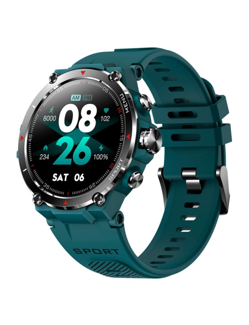 Dcu Tecnologic - Smartwatch DCU STRAVA Ciano 1,3"