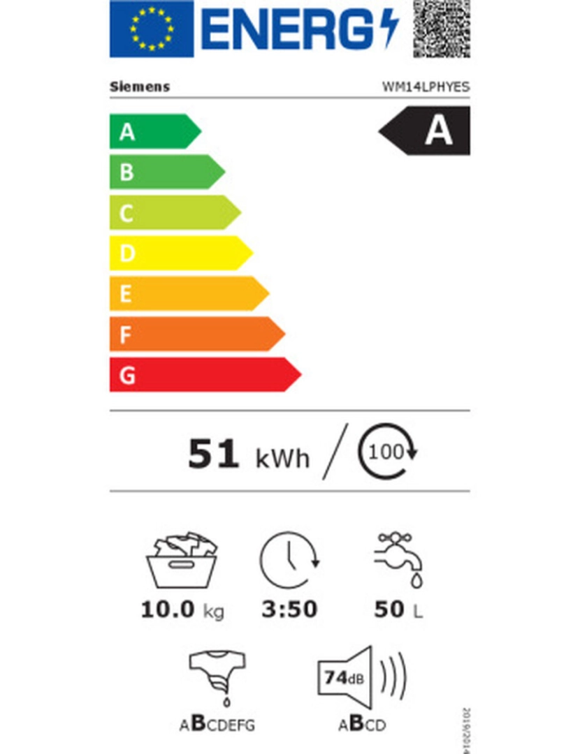imagem de Máquina de lavar Siemens AG WM14LPHYES 1400 rpm 10 kg2