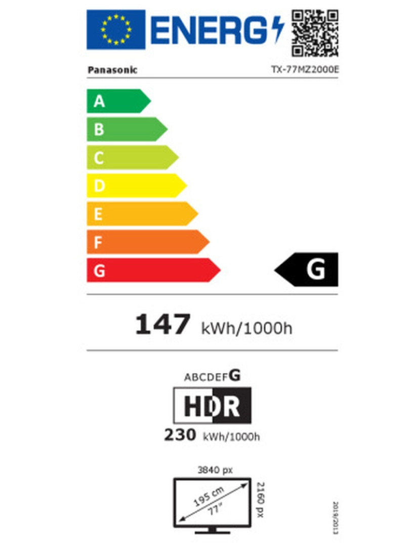 imagem de Smart TV Panasonic TX77MZ2000E 4K Ultra HD 77" OLED2