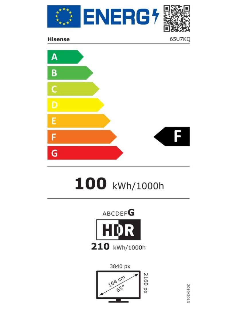 imagem de Smart TV Hisense 65U7KQ 4K Ultra HD 65" LED HDR5