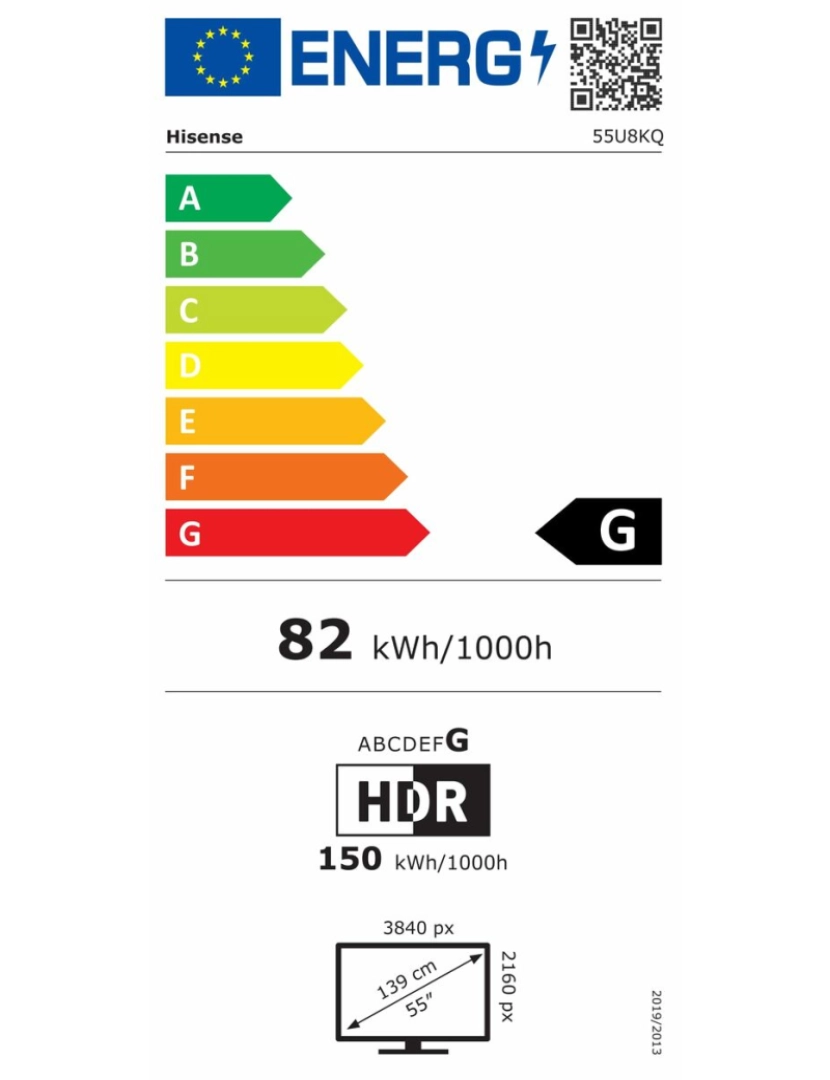 imagem de Smart TV Hisense 55U8KQ 55" 4K Ultra HD LED4