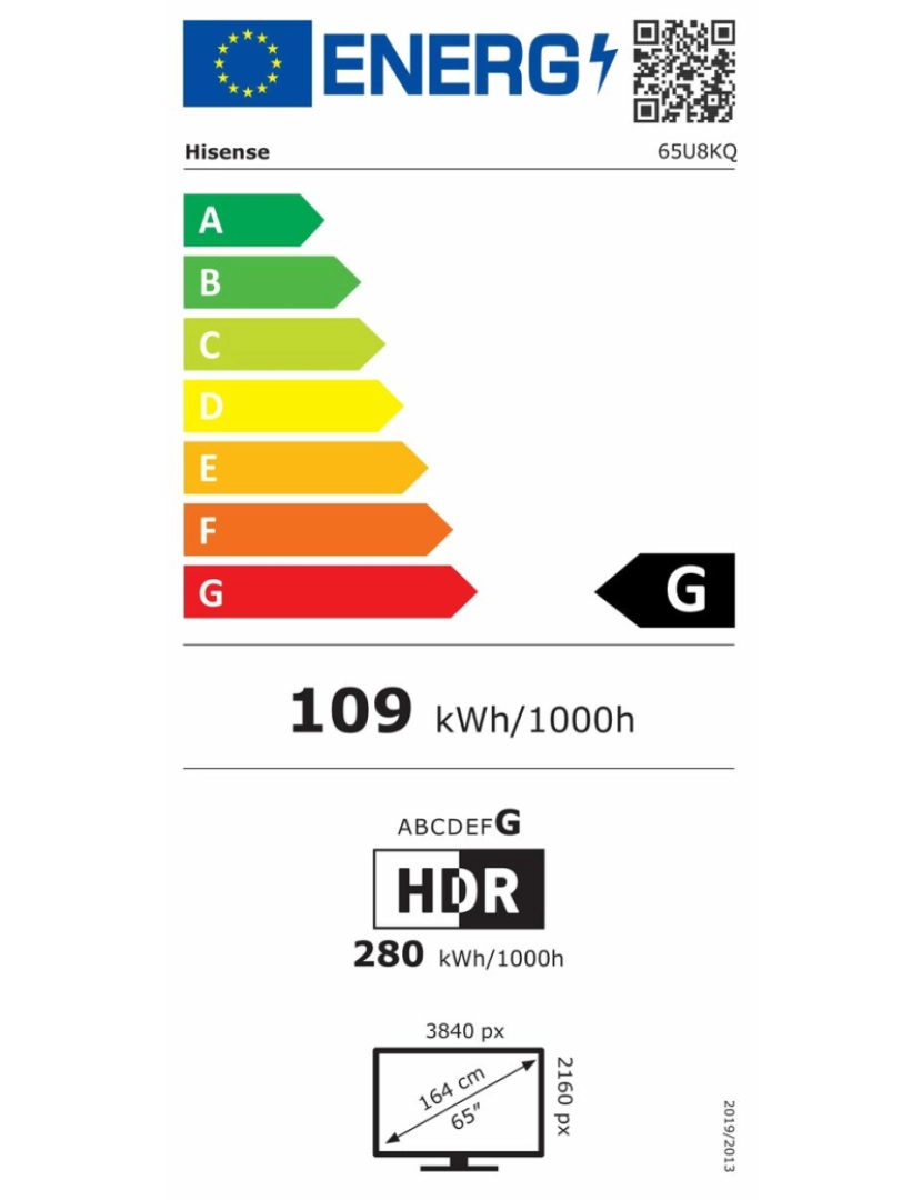 imagem de Smart TV Hisense 65U8KQ 65" 4K Ultra HD LED HDR2