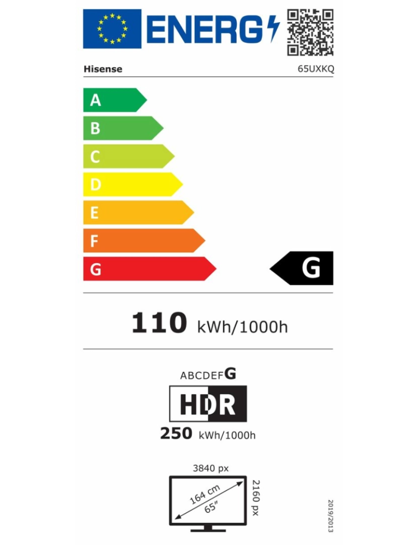 imagem de Smart TV Hisense 65UXKQ 4K Ultra HD 65" LED HDR2