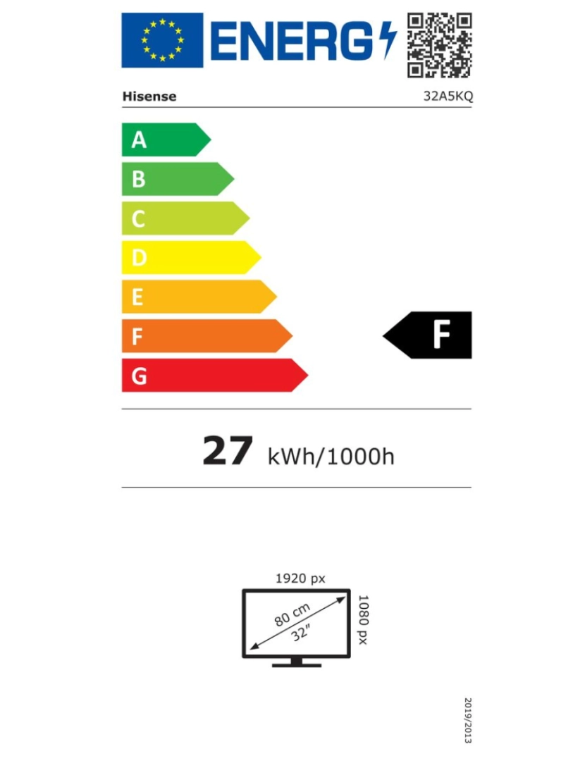 imagem de Smart TV Hisense 32A5KQ Full HD QLED 32"4