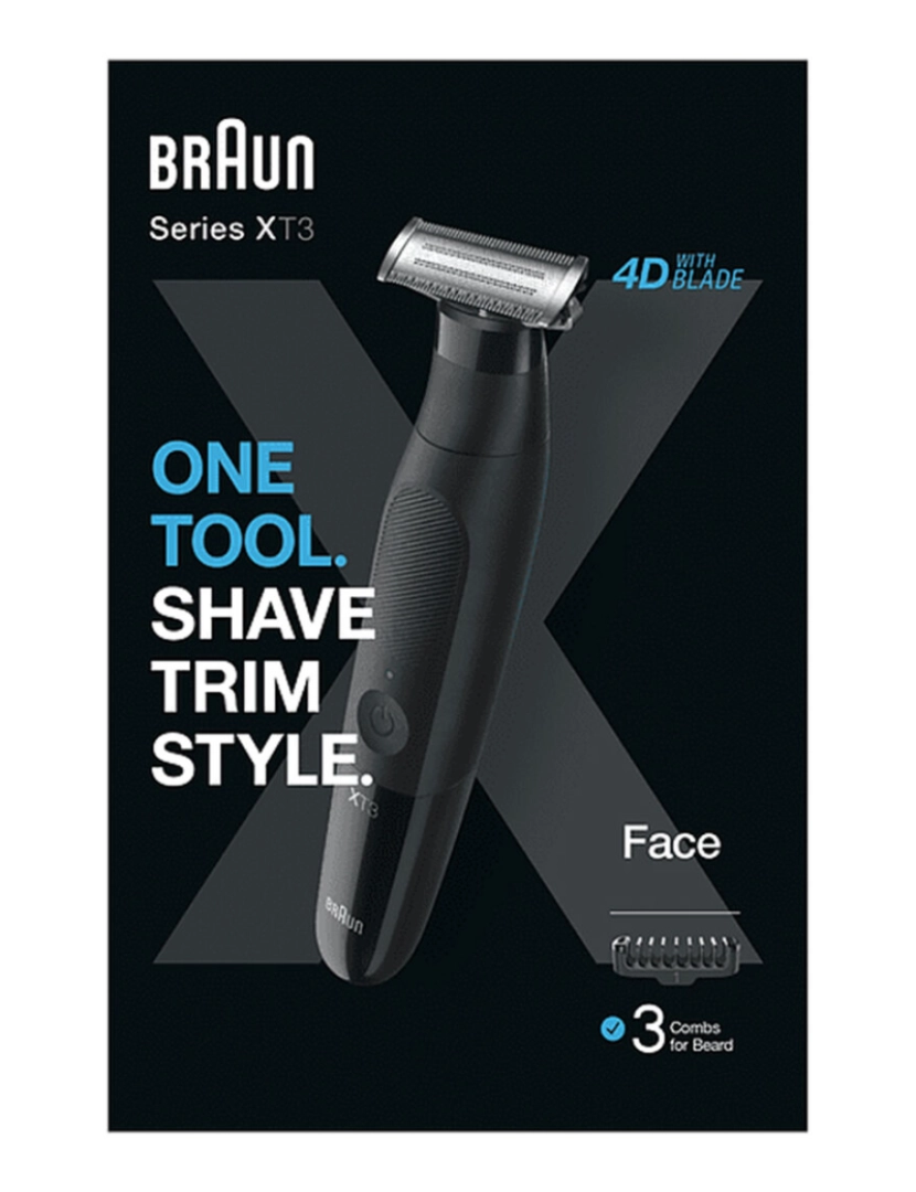imagem de Máquina de Barbear Manual Braun Series X XT3100 Wet & Dry 3 Unidades2