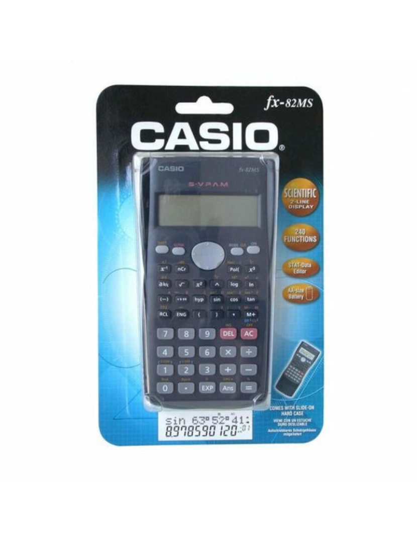 imagem de Calculadora Científica Casio FX82MS Azul Cinzento escuro4