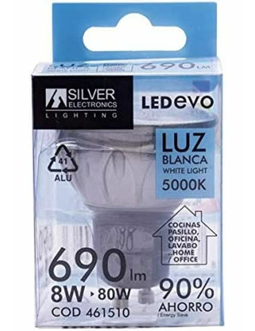 imagem de Lâmpada LED Silver Electronics Dicroica LED EVO 8W GU10 5000K 8 W 5000K3