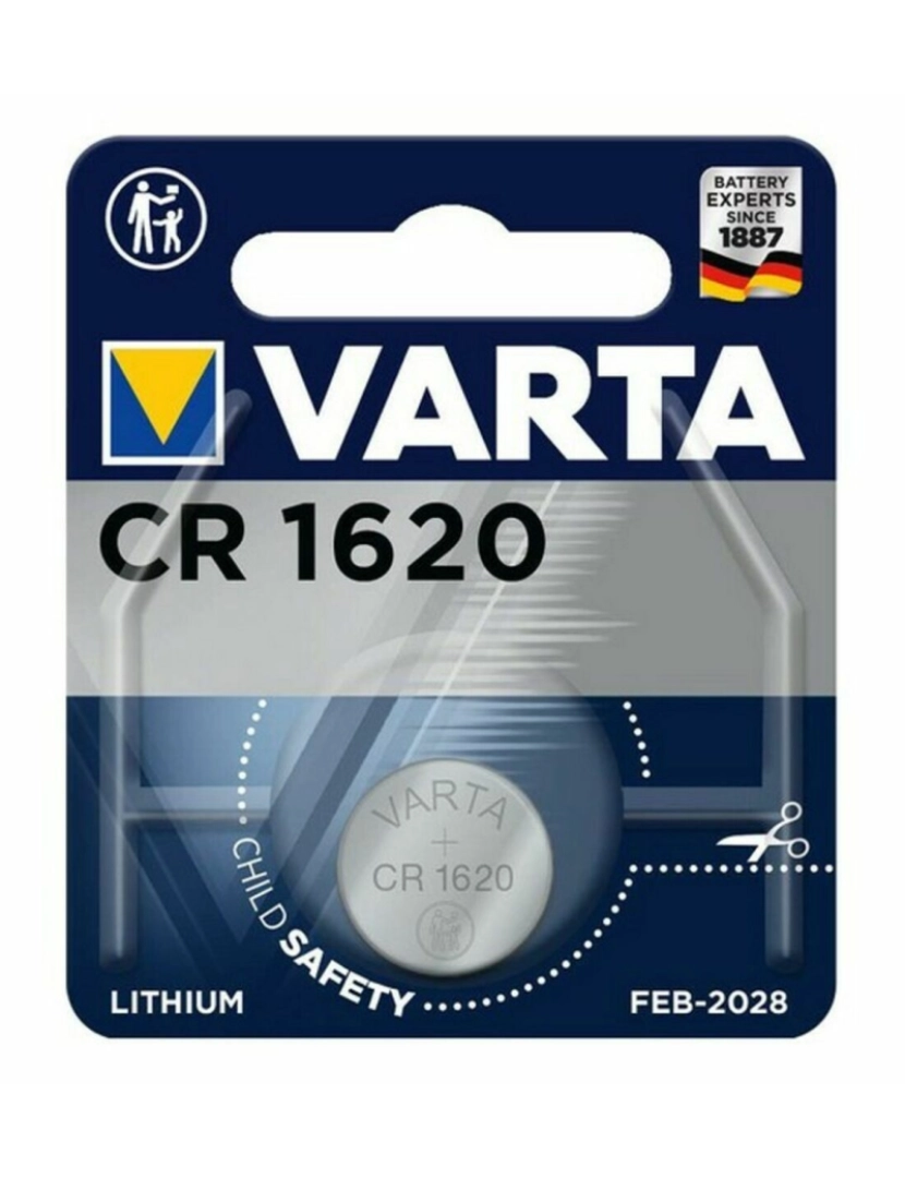 Varta - Pilha de Botão de Lítio Varta 1x 3V CR 1620 CR1620 3 V 70 mAh 1.55 V