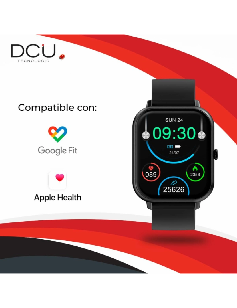 imagem de Smartwatch DCU CURVED GLASS PRO 1,83" Preto4