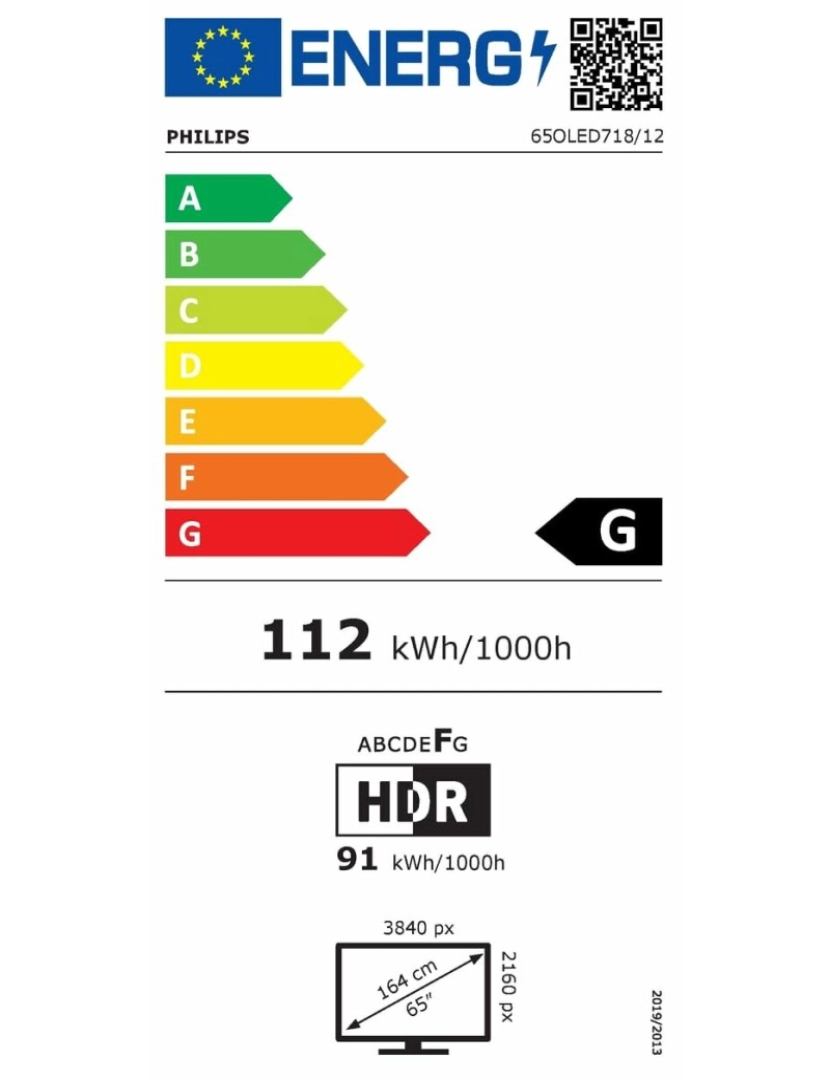 imagem de Smart TV Philips 65OLED718 65" 4K Ultra HD HDR OLED AMD FreeSync4