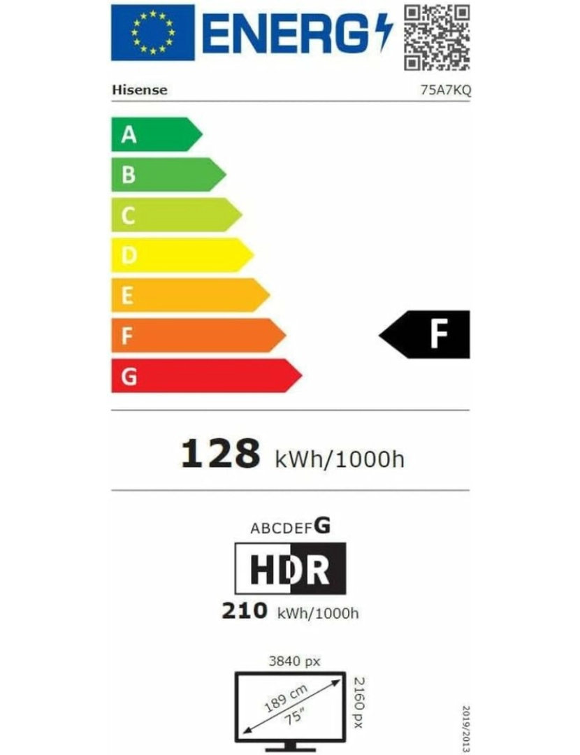 imagem de Smart TV Hisense 75A7KQ 75" 4K Ultra HD HDR QLED3
