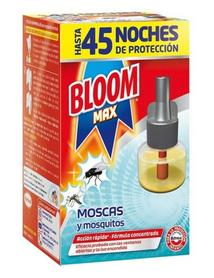 Bloom - Anti-mosquitos Elétrico Bloom Bloom Max Moscas Mosquitos 45 Noite 1 Unidade 18 ml