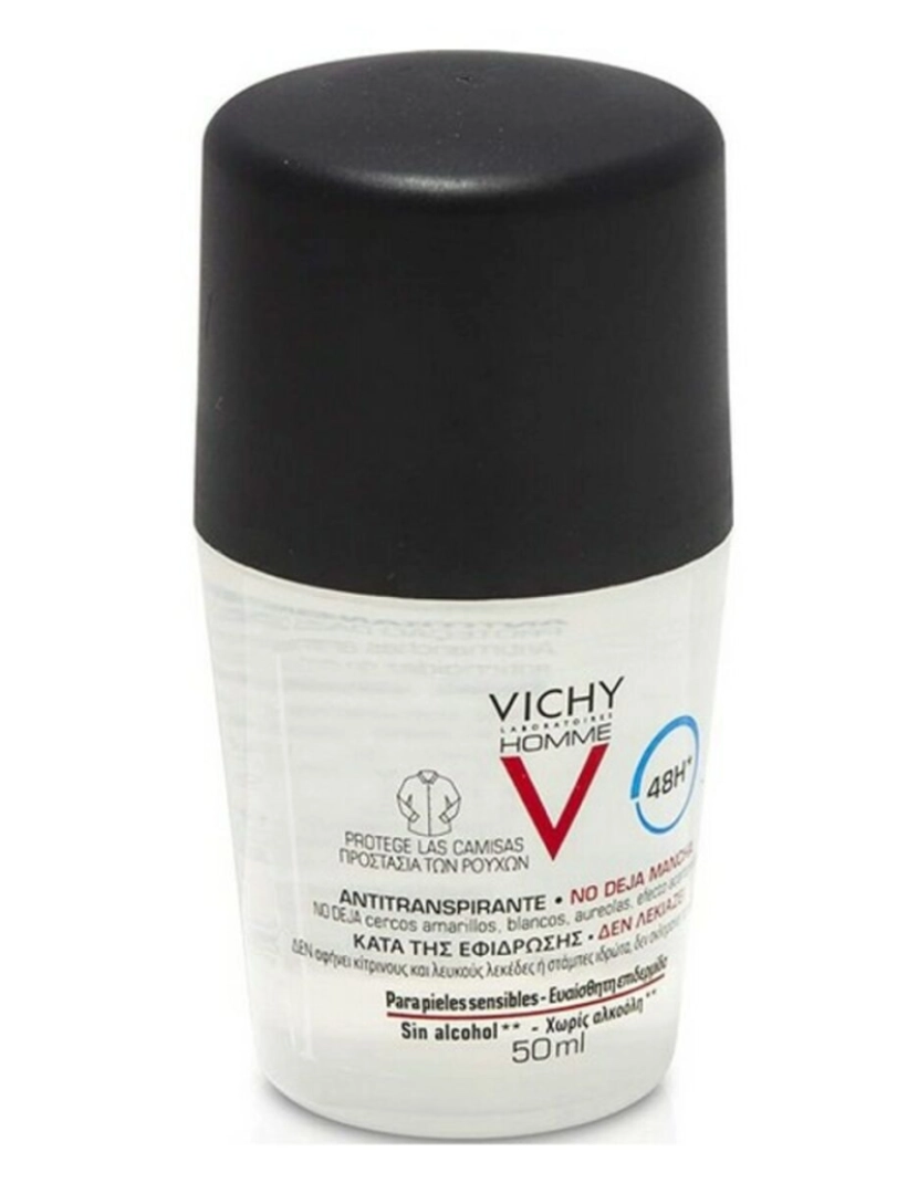 imagem de Desodorizante Roll-On Vichy Homme Antitranspirante 48 horas 50 ml5