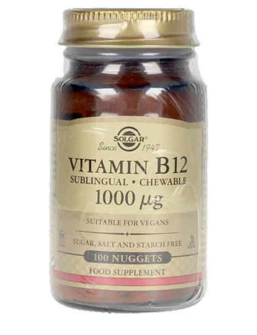 imagem de Vitamina B12 Solgar Vitamina Cianocobalamina (100 uds)1