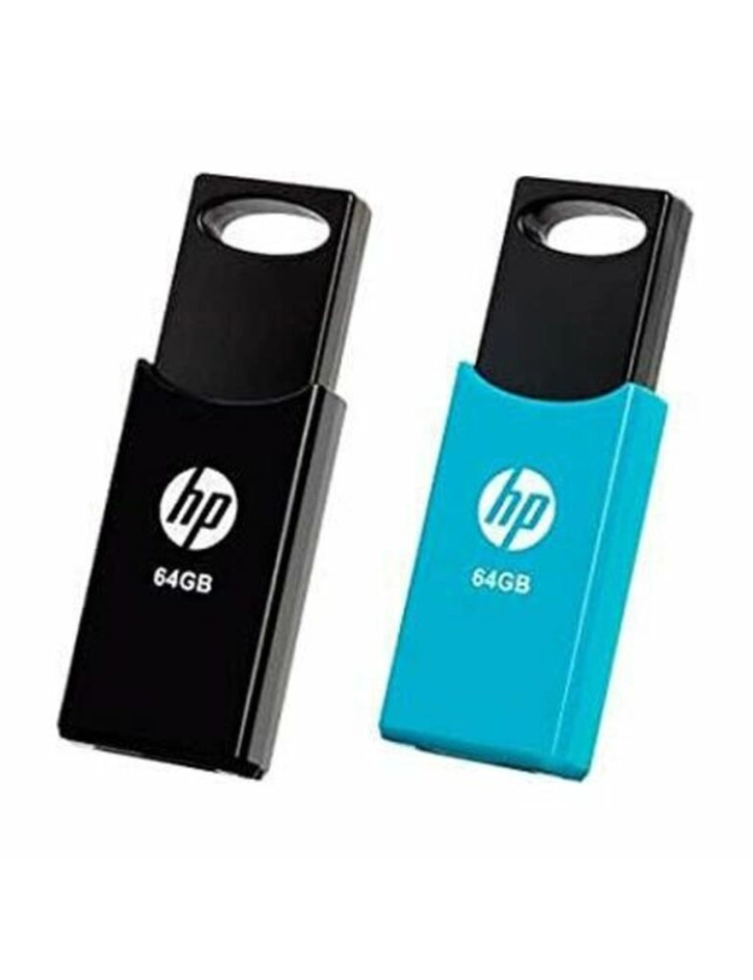 imagem de Memória USB HP 212 USB 2.0 Azul/Preto (2 uds)2