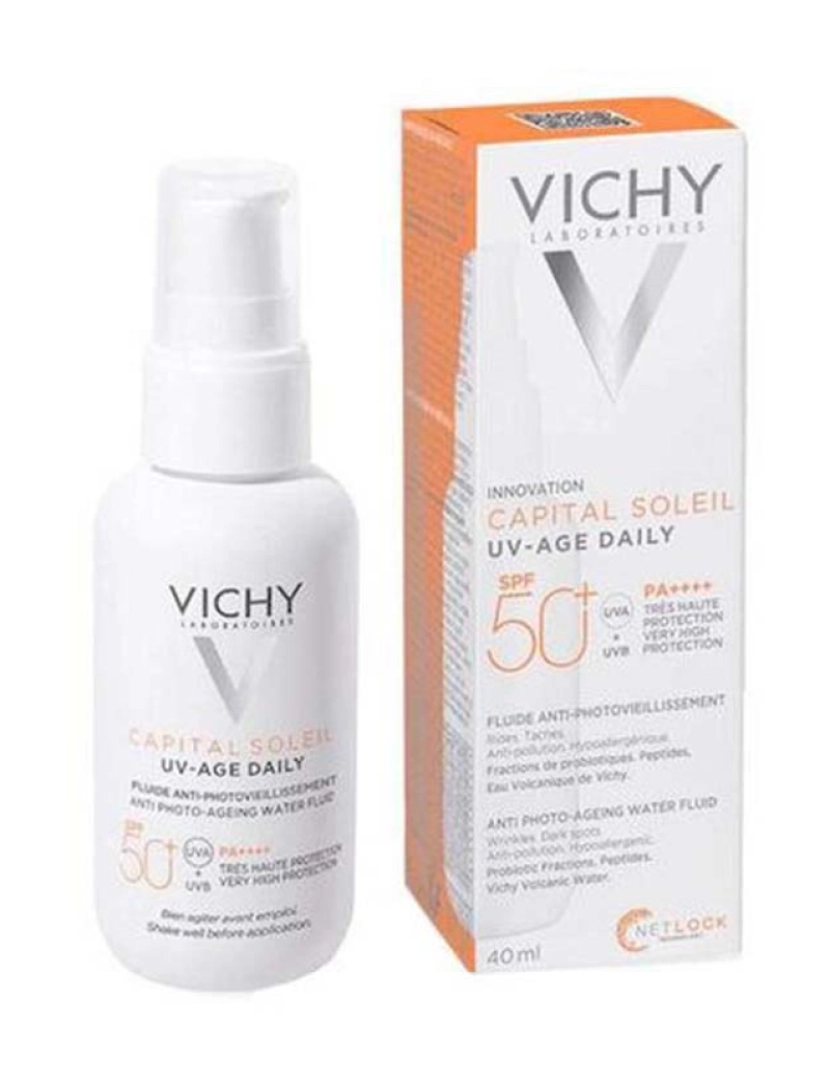 Vichy - Capital Soleil Uv-Age Daily Water Fluid com cor Spf50+ 40