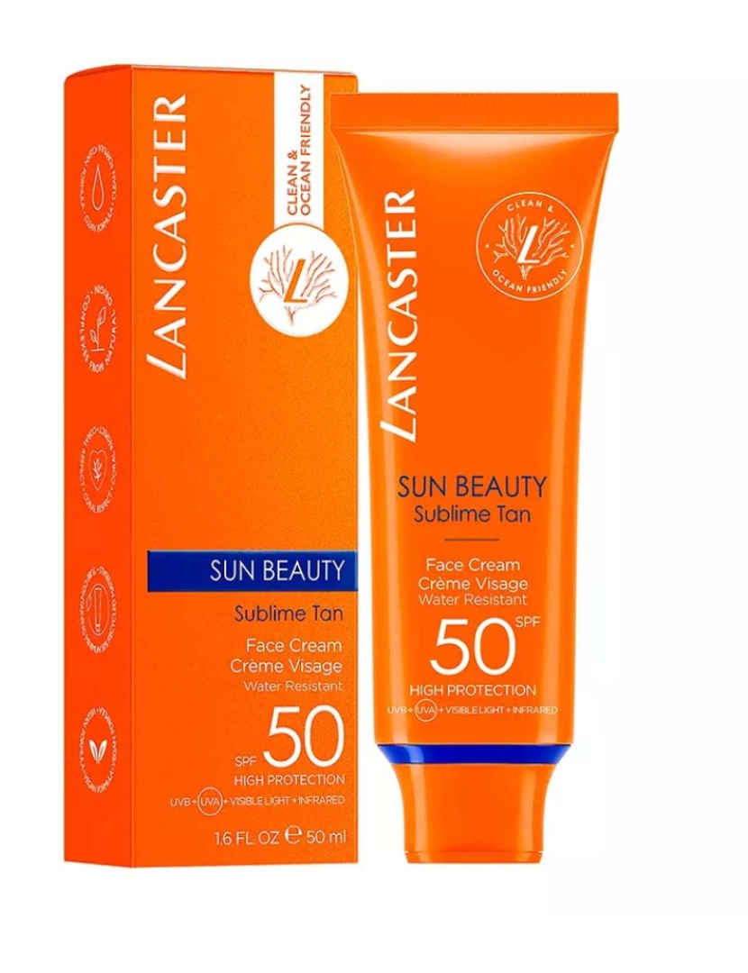 Lancaster  - Sun Beauty Creme De Rosto Spf50 50 Ml