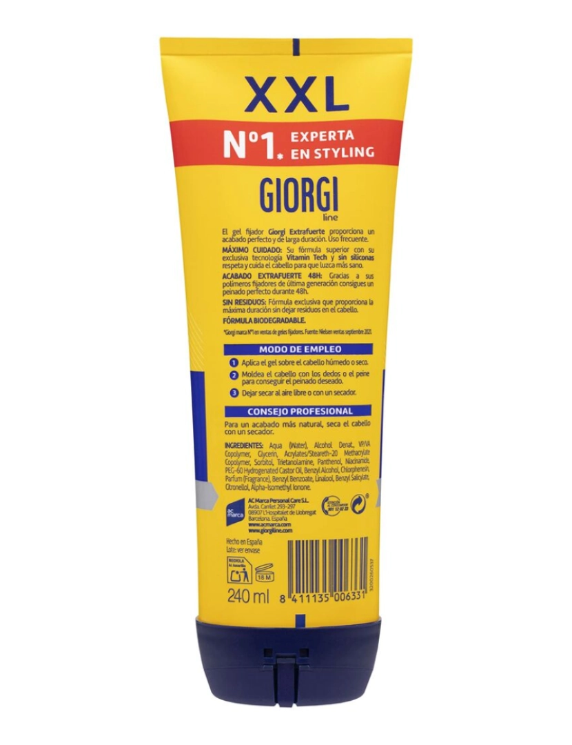 imagem de Gel Fixador Giorgi Nº3 240 ml2