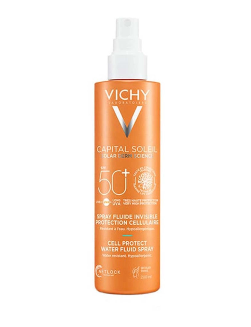 Vichy - Capital Soleil Spray Fluide Invisível Proteção Cellulaire Spf50+ 200 Ml 