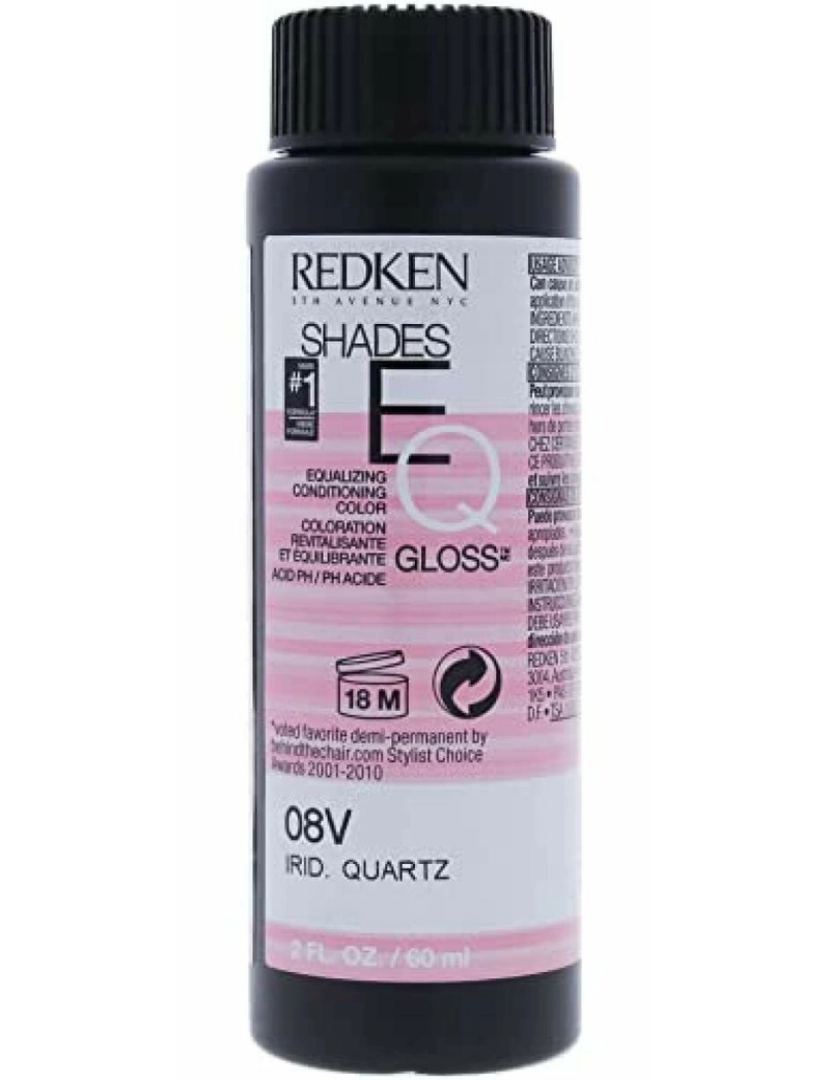 Redken - Coloração Semipermanente Redken Shades EQ 08V iridescent quartx (3 x 60 ml)