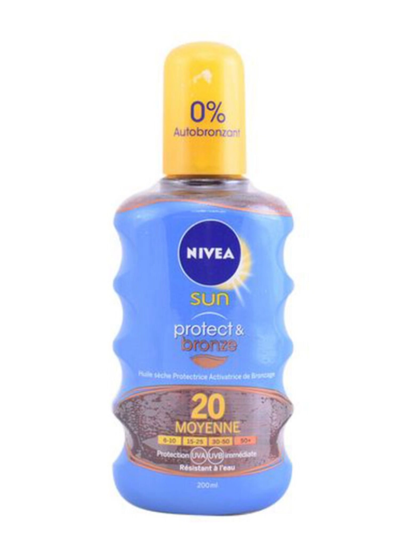 NIVEA - Óleo Solar Nivea Protect & Bronze 200 ml Spf 20 Spray