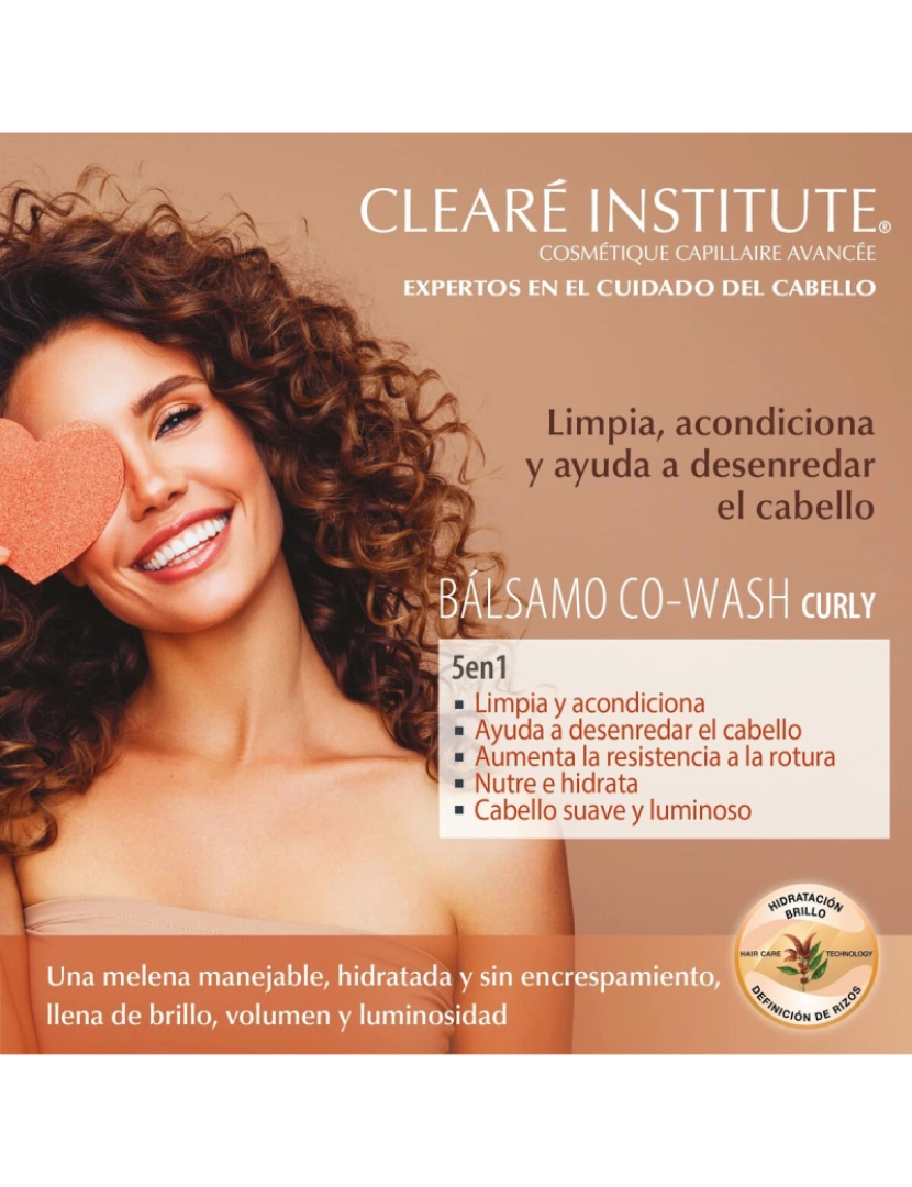 imagem de Fluido para Definir Caracóis Clearé Institute Wash Curly 300 ml2