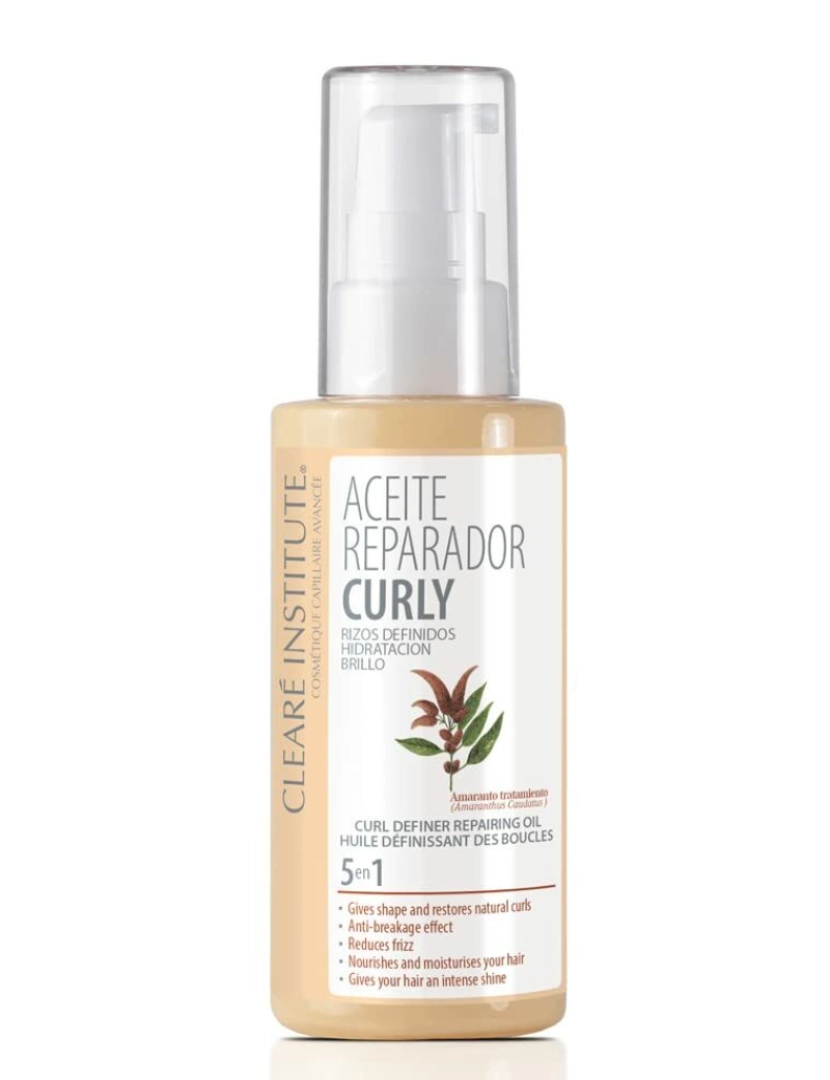 Clearé Institute - Óleo Capilar Clearé Institute Curly 50 ml