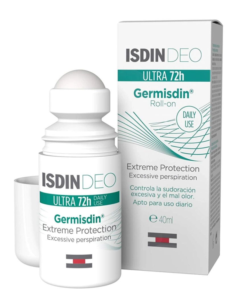 Isdin - Desodorizante Roll-On Isdin Germisdin Rx Antitranspirante 72 horas 40 ml