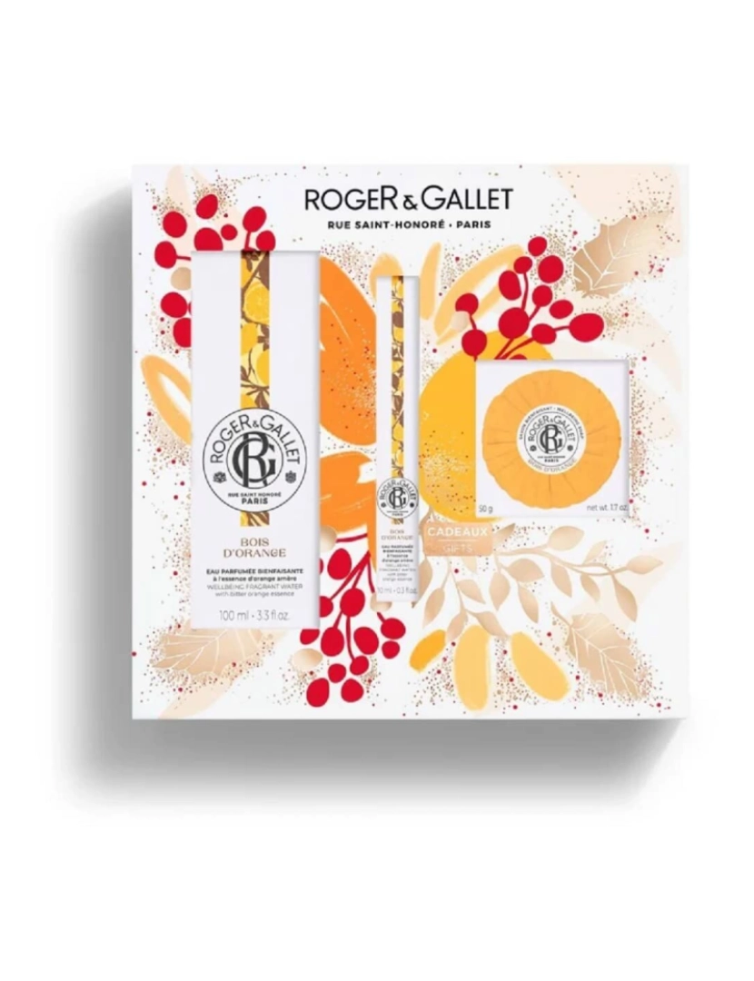 Roger & Gallet - Conjunto de Perfume Unissexo Roger & Gallet Bois D'Orange 3 Peças