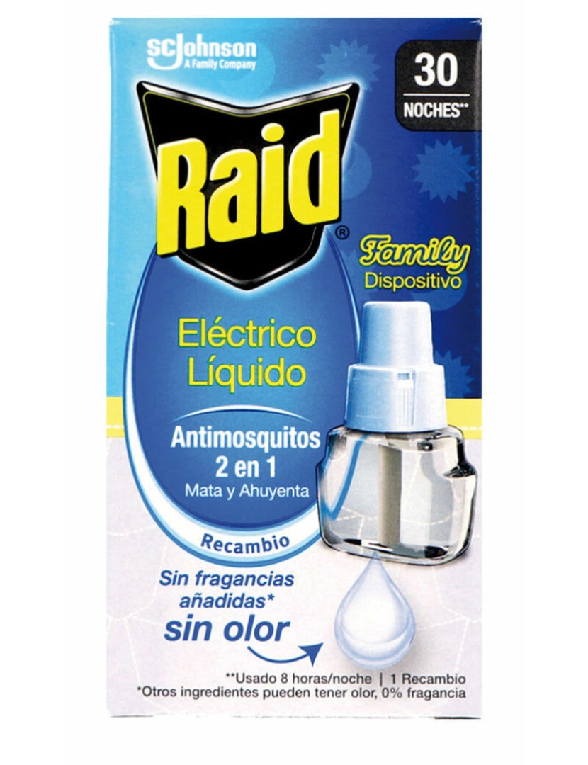 Raid - Refil antimosquito Raid Family 30 Noite