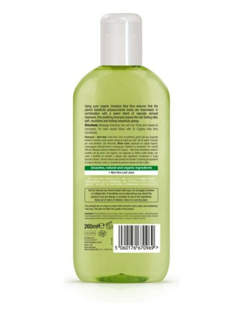 imagem de Champô Aloe Vera Dr.Organic 5060176670969 Aloé Vera 265 ml2