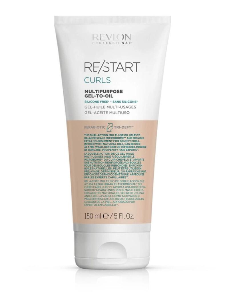 imagem de Óleo Capilar Revlon Restart Curls Multifunção 150 ml1