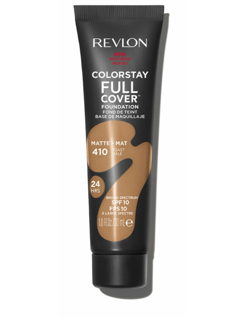 imagem de Base de Maquilhagem Cremosa Revlon ColorStay Full Cover Nº 410 Toast 30 ml1