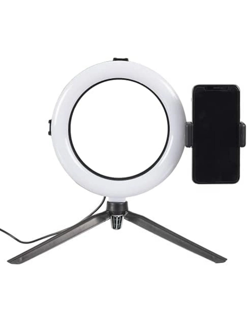 imagem de Aro de Luz Selfie com Tripé e Controlo Remoto Be MIX   Ø 20 cm2