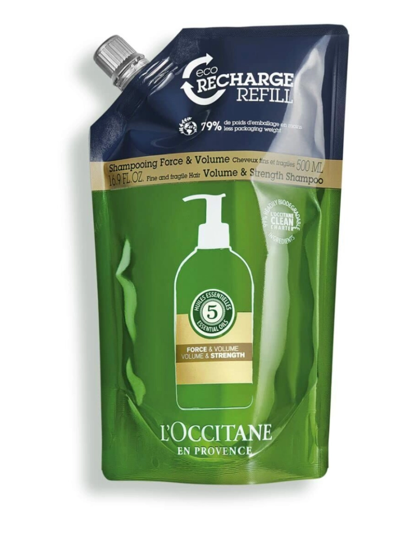 L'occitane En Provence - Champô L'Occitane En Provence Aromacología Fornece volume 500 ml