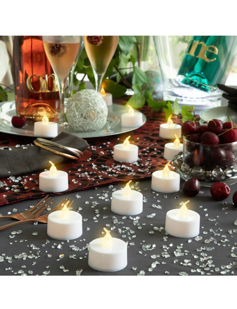 Innovagoods - Set de Velas de Té LED Romandle InnovaGoods 12 Unidades