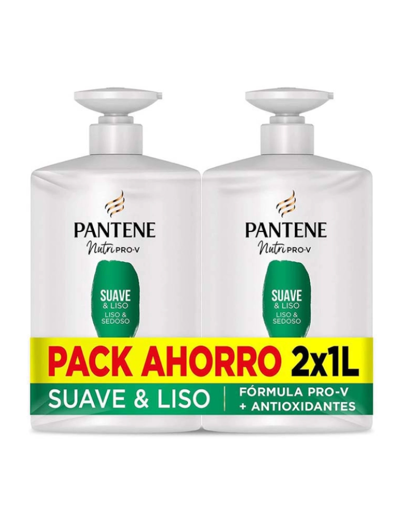Pantene - Soft And Smooth Shampoo Lot 2 X 1000 Ml