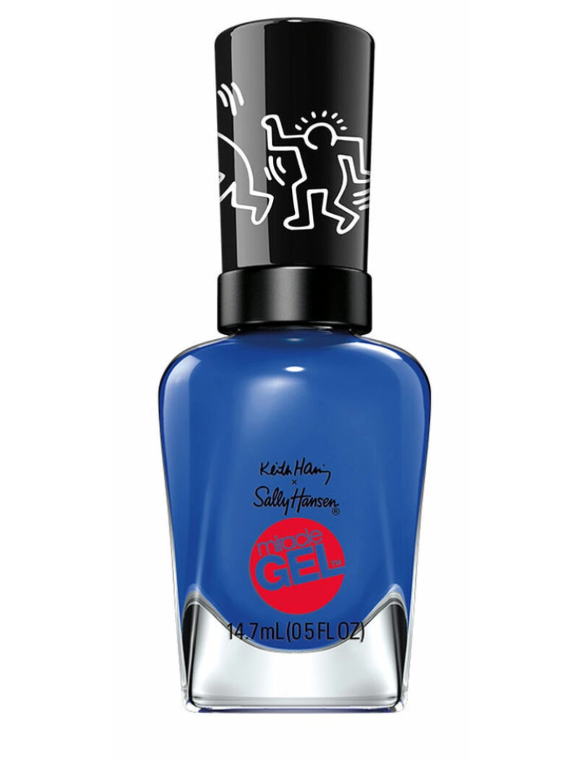 imagem de verniz de unhas Sally Hansen Miracle Gel Keith Haring Nº 925 Draw blue in 14,7 ml1