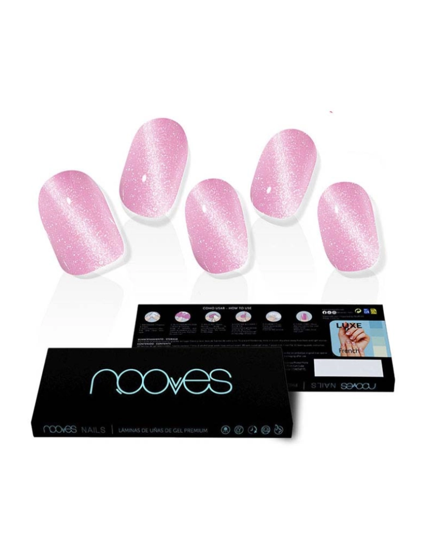 Nooves - Láminas De Unhas De Gel Afrodita Premium Glam #Cat Eye 20 U