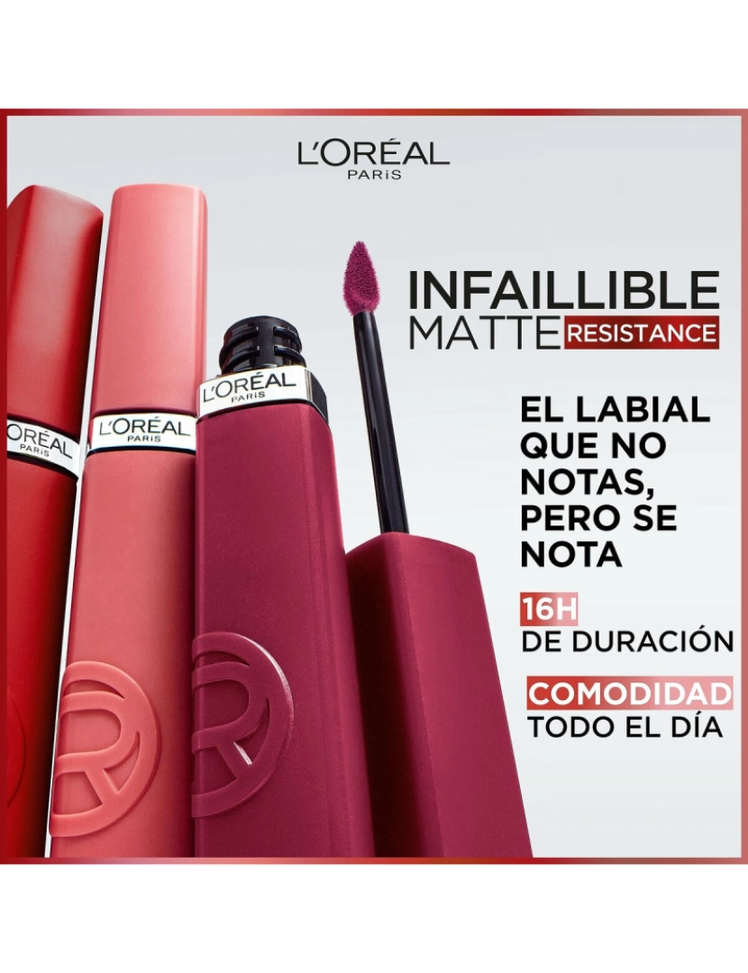 imagem de Batom líquido L'Oreal Make Up Infaillible Matte Resistance True Romance Nº 420 (1 Unidade)3