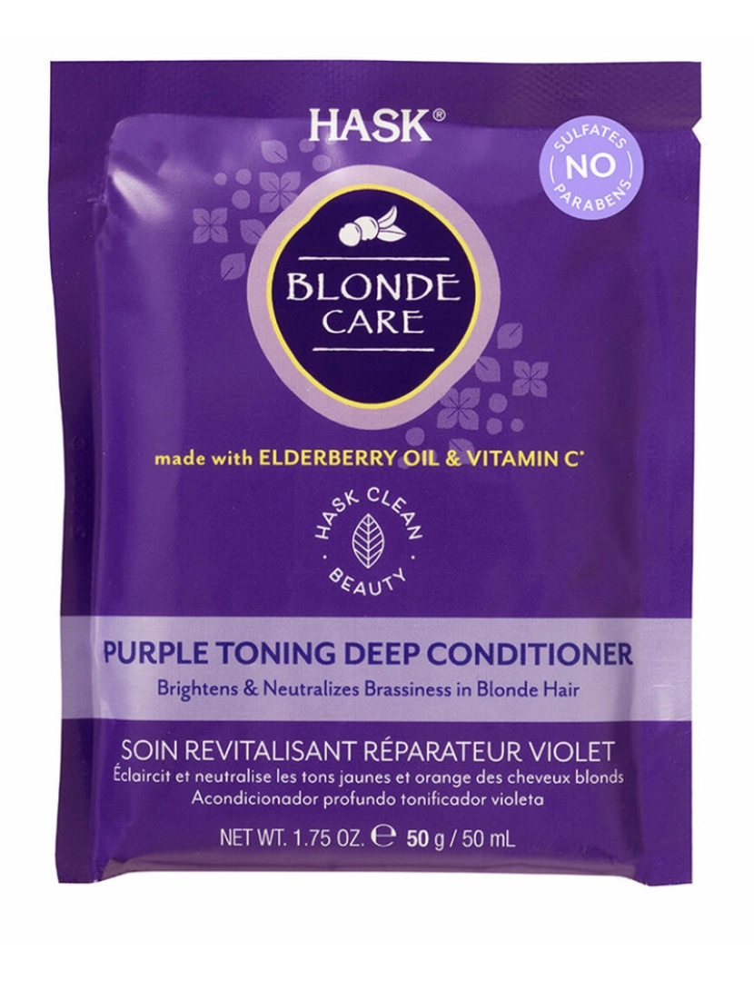 Hask - Condicionador Matizante para Cabelos Louros HASK Blonde Care 50 g