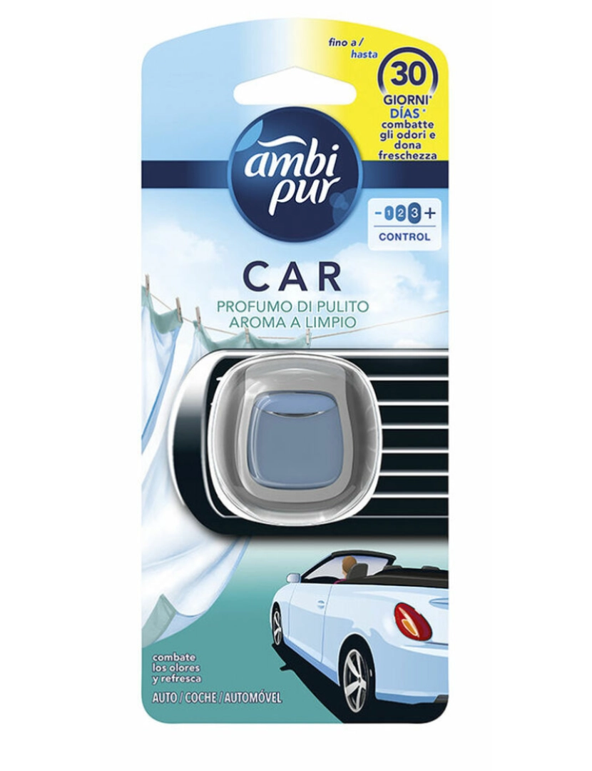 Ambi Pur - Ambientador Para Automóveis Ambi Pur Car Ar limpo 125 g