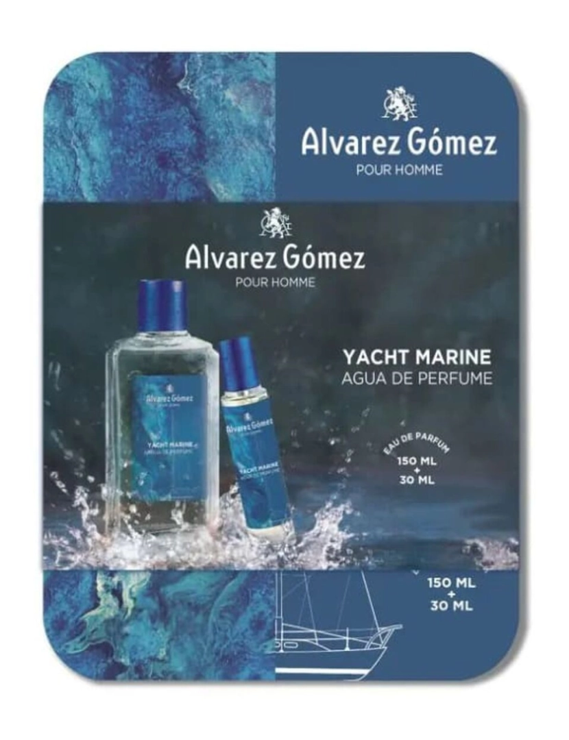 Alvarez Gomez - Conjunto de Perfume Homem Alvarez Gomez Yatch Marine 2 Peças