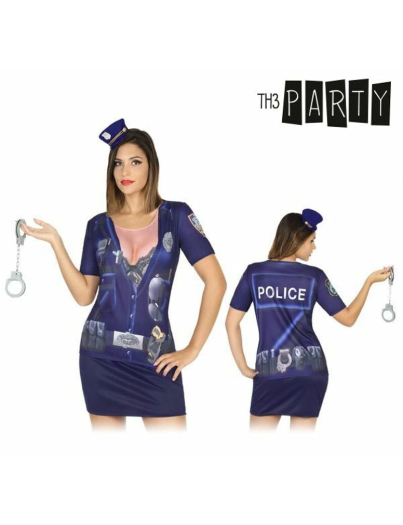 imagem de Camisola para adultos 6528 Polícia Mulher1