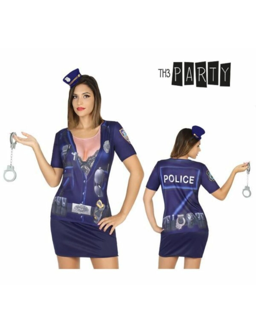 Th3 Party - Camisola para adultos 8201 Polícia Mulher