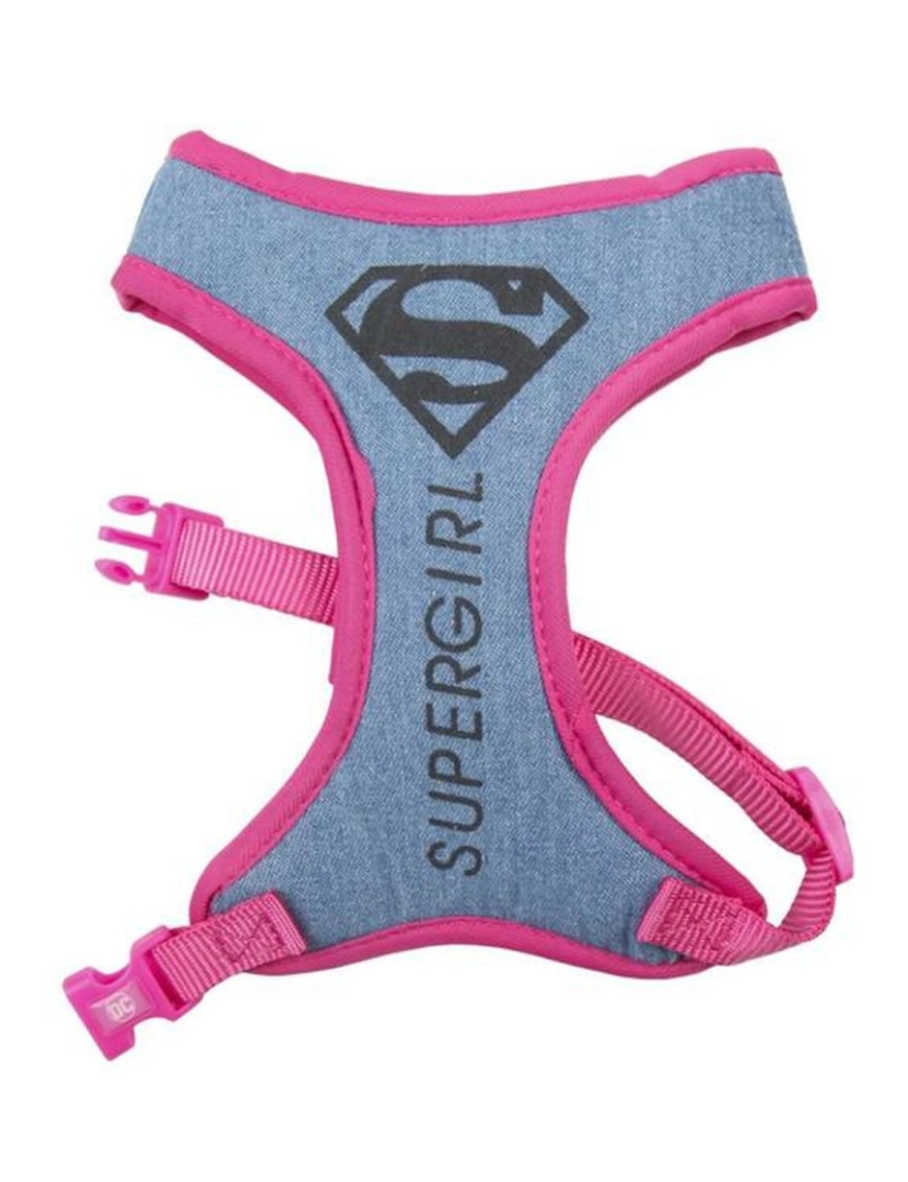 imagem de Arnês para Cães Superman Cor de Rosa M/L4