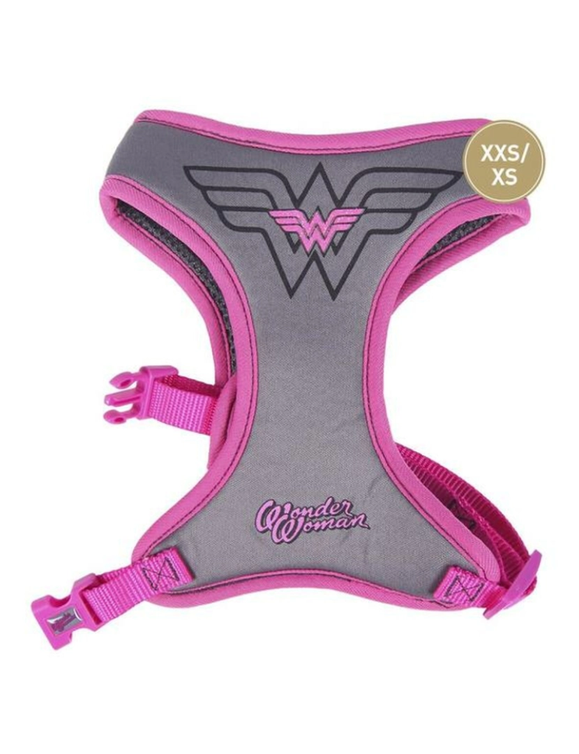 imagem de Arnês para Cães Wonder Woman XXS/XS Cor de Rosa3