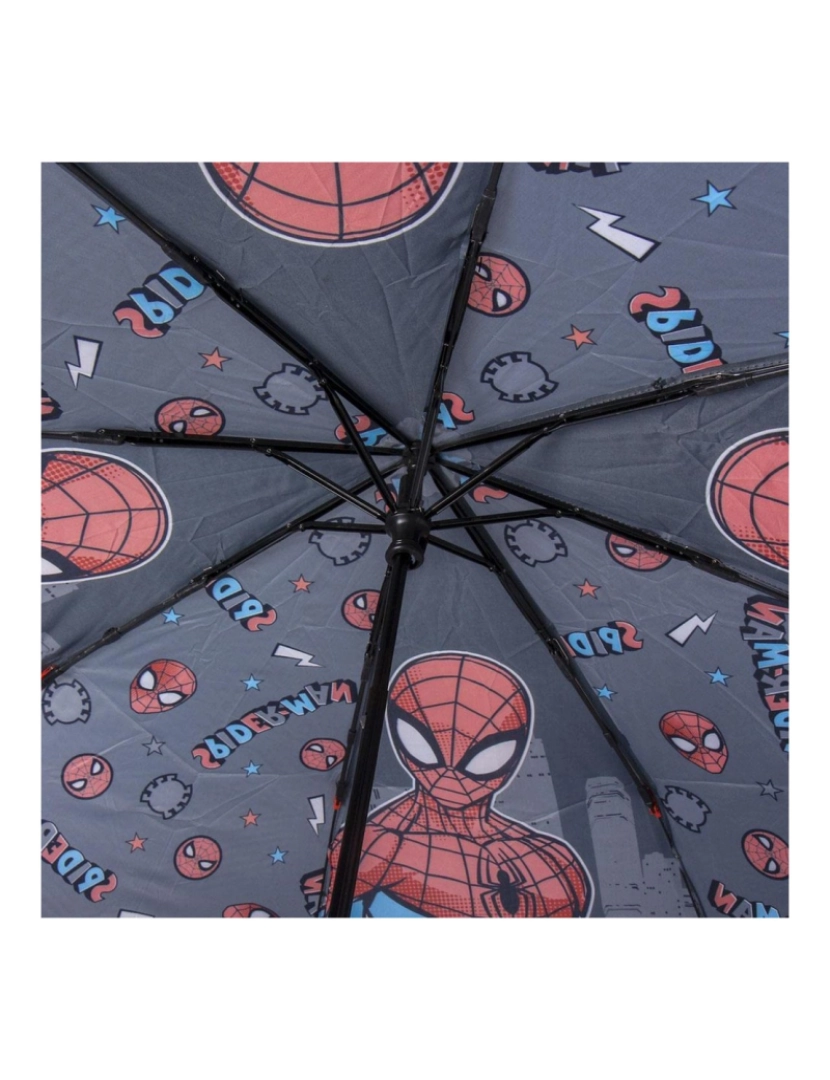 imagem de Guarda-chuva Dobrável Spiderman Cinzento (Ø 92 cm)3